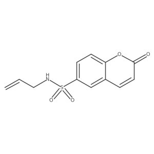 6-[(Prop-2-enylamino)sulfonyl]chromen-2-one Structure