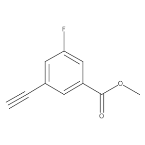 3-Ethynyl-5-fluoro-benzoic acid methyl ester Structure