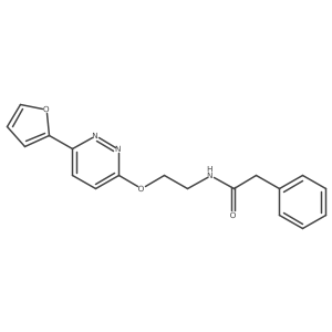 N-(2-((6-(furan-2-yl)pyridazin-3-yl)oxy)ethyl)-2-phenylacetamide结构式