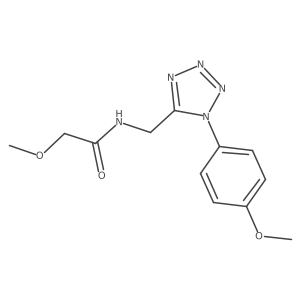 2-methoxy-N-((1-(4-methoxyphenyl)-1H-tetrazol-5-yl)methyl)acetamide Structure