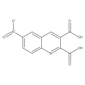 6-Nitro-2,3-quinolinedicarboxylic acid结构式