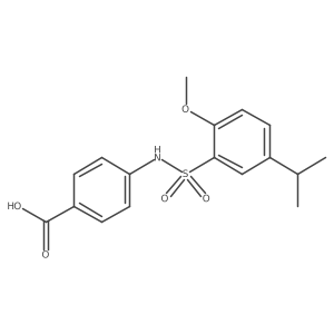 4-(5-Isopropyl-2-methoxyphenylsulfonamido)benzoic acid Structure