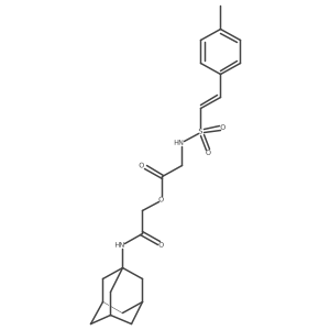 [(Adamantan-1-yl)carbamoyl]methyl 2-[2-(4-methylphenyl)ethenesulfonamido]acetate Structure