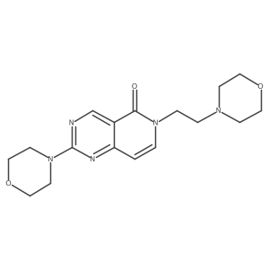 2-(morpholin-4-yl)-6-[2-(morpholin-4-yl)ethyl]pyrido[4,3-d]pyrimidin-5(6H)-one Structure