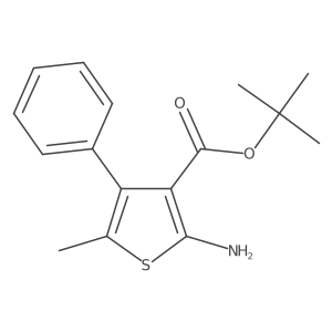 Tert-butyl 2-amino-5-methyl-4-phenylthiophene-3-carboxylate Structure