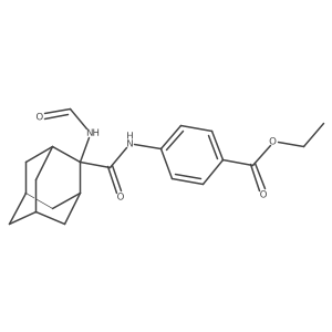Ethyl 4-({[2-(formylamino)-2-adamantyl]carbonyl}amino)benzoate Structure