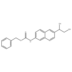 Benzyl 3-(1,2-dihydroxyethyl)quinolin-7-ylcarbamate Structure