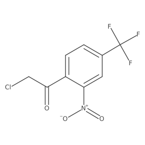 2-Chloro-1-[2-nitro-4-(trifluoromethyl)phenyl]ethanone结构式