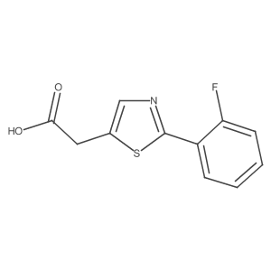 2-(2-(2-Fluorophenyl)thiazol-5-yl)acetic acid Structure