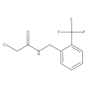 2-Chloro-n-{[2-(trifluoromethyl)phenyl]methyl}acetamide结构式