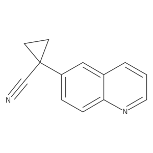 1-(Quinolin-6-yl)cyclopropanecarbonitrile Structure