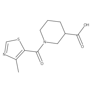 1-(4-Methyl-1,3-thiazole-5-carbonyl)piperidine-3-carboxylic acid Structure
