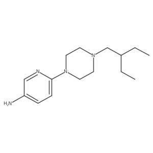 6-[4-(2-Ethylbutyl)-1-piperazinyl]-3-pyridinamine结构式
