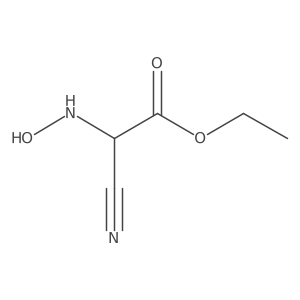Ethyl 2-cyano-2-(hydroxyamino)acetate Structure