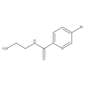 N-(2-aminoethyl)-5-bromopyridine-2-carboxamide结构式
