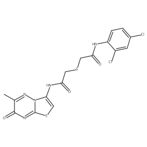 C16H13Cl2N5O3S2 Structure