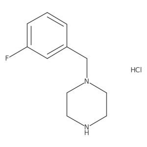 1-(3-Fluoro-benzyl)-piperazine hydrochloride Structure