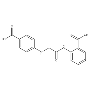 2-[[2-[(4-Carboxyphenyl)amino]acetyl]amino]benzoic acid Structure