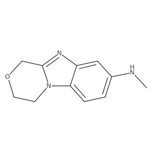 N-methyl-3,4-dihydro-1H-[1,4]oxazino[4,3-a]benzimidazol-8-amine结构式