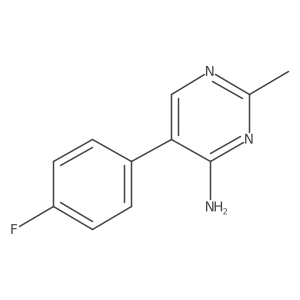 5-(4-Fluorophenyl)-2-methylpyrimidin-4-amine Structure