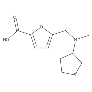 5-[[Methyl(tetrahydro-3-thienyl)amino]methyl]-2-furancarboxylic acid结构式