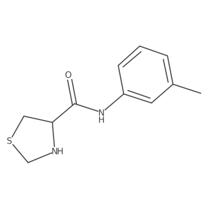 N-(3-methylphenyl)-1,3-thiazolidine-4-carboxamide Structure