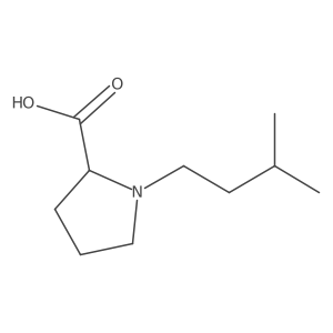 1-(3-Methylbutyl)pyrrolidine-2-carboxylic acid结构式
