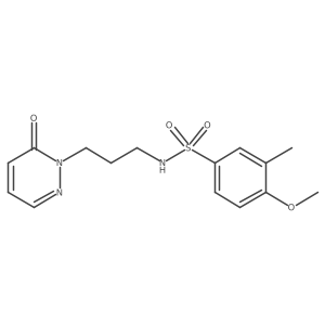 4-methoxy-3-methyl-N-(3-(6-oxopyridazin-1(6H)-yl)propyl)benzenesulfonamide Structure