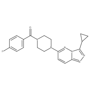 (4-(3-Cyclopropyl-[1,2,4]triazolo[4,3-b]pyridazin-6-yl)piperazin-1-yl)(4-fluorophenyl)methanone Structure