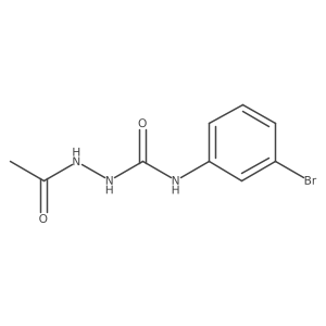1-Acetamido-3-(3-bromophenyl)urea结构式
