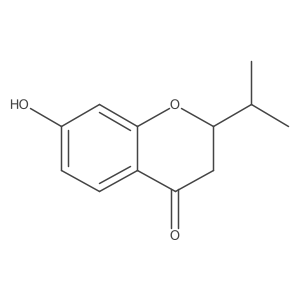 7-hydroxy-2-(propan-2-yl)-3,4-dihydro-2H-1-benzopyran-4-one结构式