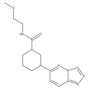 N-(2-methoxyethyl)-1-([1,2,4]triazolo[4,3-b]pyridazin-6-yl)piperidine-3-carboxamide Structure