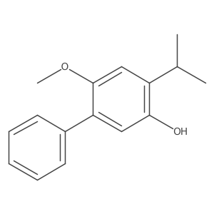 6-Methoxy-4-(1-methylethyl)-3-hydroxybiphenyl Structure