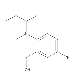 Benzenemethanol, 2-[(1,2-dimethylpropyl)methylamino]-5-fluoro- Structure