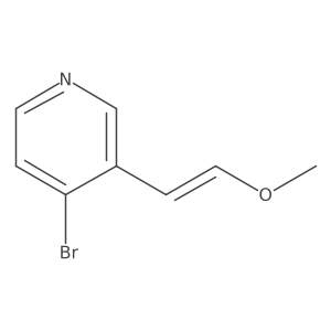 (E)-4-Bromo-3-(2-methoxyvinyl)pyridine结构式