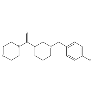 4-{1-[(4-Fluorophenyl)methyl]piperidine-3-carbonyl}morpholine结构式