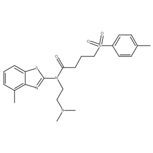 N-(2-(Dimethylamino)ethyl)-N-(4-methylbenzo[d]thiazol-2-yl)-4-tosylbutanamide Structure