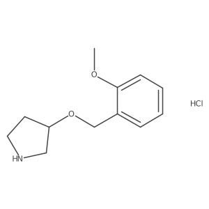 3-[(2-Methoxybenzyl)oxy]pyrrolidine hydrochloride Structure