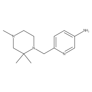 6-(2,2,4-Trimethyl-piperazin-1-ylmethyl)-pyridin-3-ylamine结构式