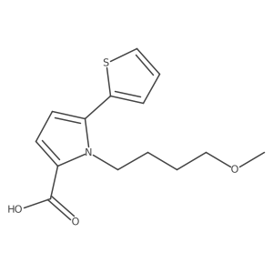 1-(4-Methoxybutyl)-5-(2-thienyl)-1H-pyrrole-2-carboxylic acid Structure