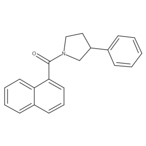Naphthalen-1-yl(3-phenylpyrrolidin-1-yl)methanone Structure