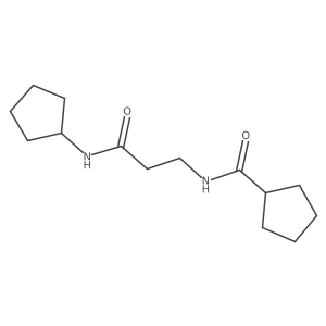 n-(3-(Cyclopentylamino)-3-oxopropyl)cyclopentanecarboxamide结构式