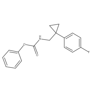 Phenyl ((1-(4-fluorophenyl)cyclopropyl)methyl)carbamate结构式