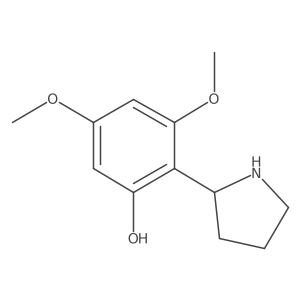 (R)-3,5-Dimethoxy-2-(pyrrolidin-2-yl)phenol结构式
