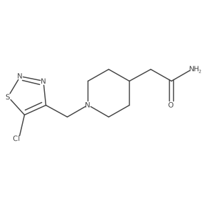 2-(1-((5-Chloro-1,2,3-thiadiazol-4-yl)methyl)piperidin-4-yl)acetamide Structure