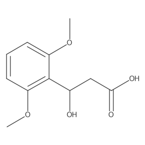 3-(2,6-Dimethoxyphenyl)-3-hydroxypropanoic acid结构式