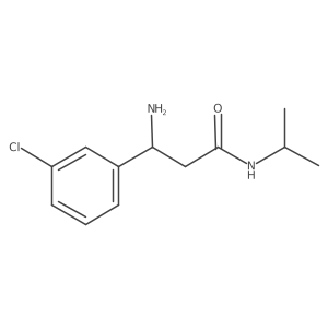 3-amino-3-(3-chlorophenyl)-N-(propan-2-yl)propanamide Structure