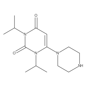 1,3-Diisopropyl-6-piperazin-1-ylpyrimidine-2,4(1H,3H)-dione结构式