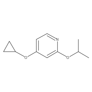 4-Cyclopropoxy-2-isopropoxypyridine结构式