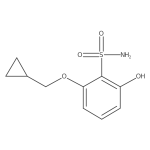 2-(Cyclopropylmethoxy)-6-hydroxybenzenesulfonamide结构式
